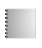 Broschüre mit Metall-Spiralbindung, Endformat Quadrat 14,8 cm x 14,8 cm, 252-seitig