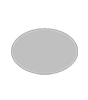 Hartschaumplatte oval (oval konturgefräst) <br>einseitig 4/0-farbig bedruckt