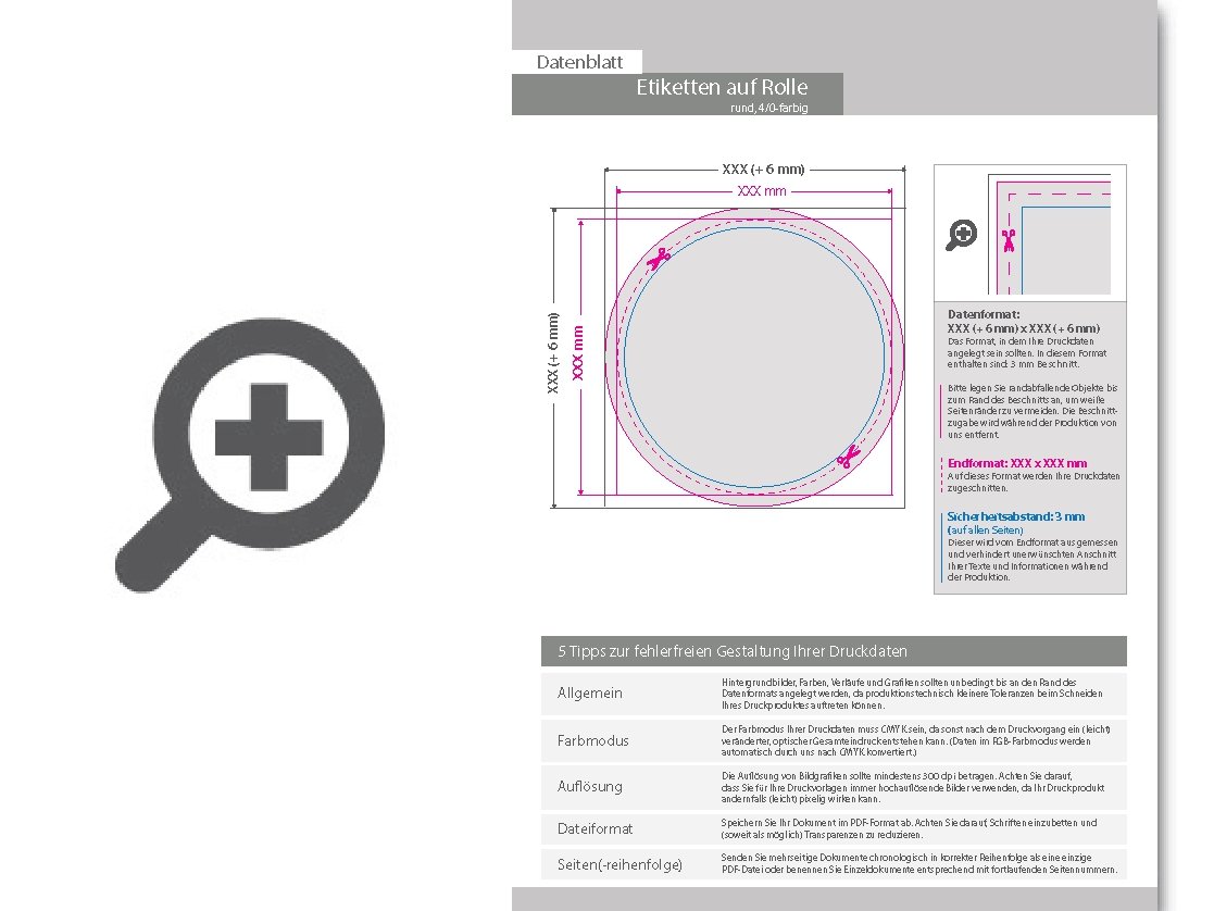 Product Bild hochwertige_beschreibbare_etiketten_auf_rolle_rund_(kreisrund_konturgeschnitten)