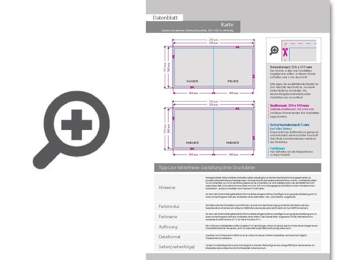 Product Bild einladungskarte_quadrat_105_x_105_mm_4-seiter_4_4_farbig_+_sonderfarbe_gold
