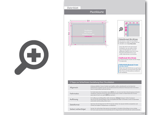 Product Bild plastikkarte_4_0_farbig_bedruckt_auf_wei__em_hintergrund