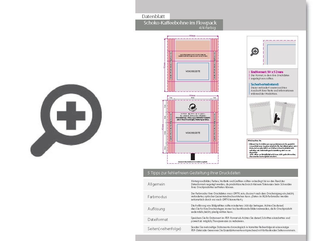Product Bild schoko-kaffeebohne_im_flowpack__4_4_farbig_beidseitig_bedruckt